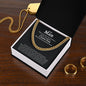 To My Man | I Love You - Cuban Link Chain