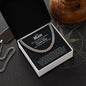 To My Man | I Love You - Cuban Link Chain