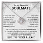 To My Beautiful Soulmate | I Love You Forever & Always - Love Knot Necklace