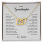 To My Granddaughter | Never Forget That I Love You - Interlocking Hearts necklace