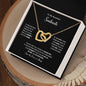 To My Beautiful Soulmate | I Love You Forever & Always - Interlocking Hearts necklace