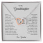 To My Granddaughter | Never Forget That I Love You - Interlocking Hearts necklace