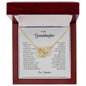 To My Granddaughter | Never Forget That I Love You - Interlocking Hearts necklace