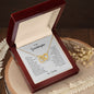 To My Granddaughter | Never Forget That I Love You - Interlocking Hearts necklace