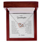 To My Granddaughter | Never Forget That I Love You - Interlocking Hearts necklace