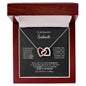 To My Beautiful Soulmate | I Love You Forever & Always - Interlocking Hearts necklace