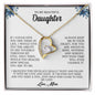 To My Beautiful Daughter | Always Keep Me In Your Heart - Forever Love Necklace
